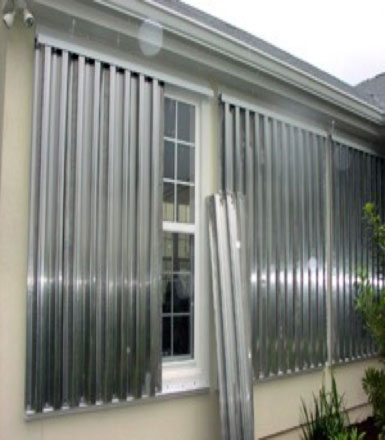 We properly install hurricane shutters