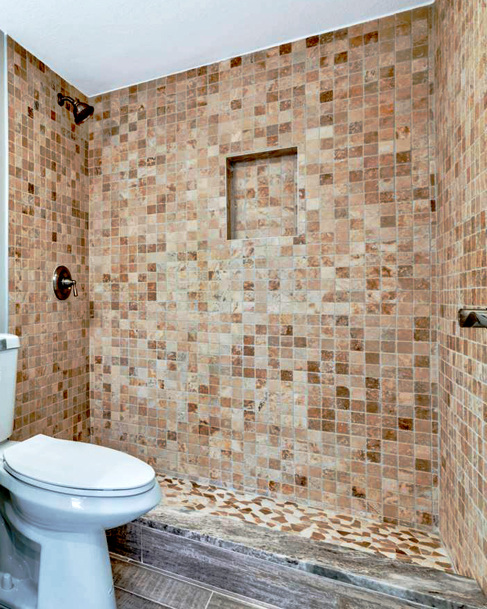 bathroom tile job