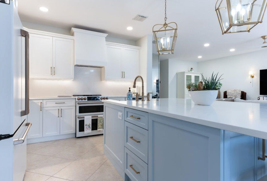 Customer supplied photo of finished kitchen.